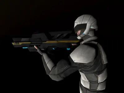 Scifi Hero Robotic 3d Model 3D model