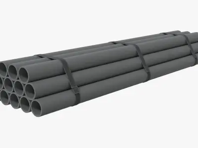 Pipes Stack Low-poly 3D model