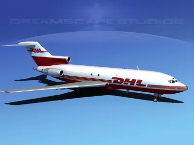 Boeing 727-100 DHL Cargo 3D model