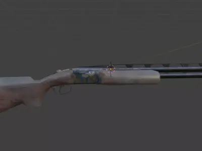 beretta 682 weapon Low-poly 3D model