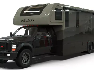 Low-Poly Motorhome  Vehicle Dynamax Isata 6 animated Low-poly 3D model