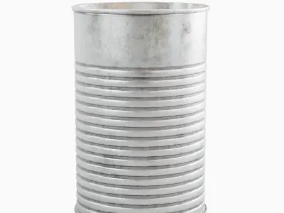 Tin Can 01 Low-poly 3D model