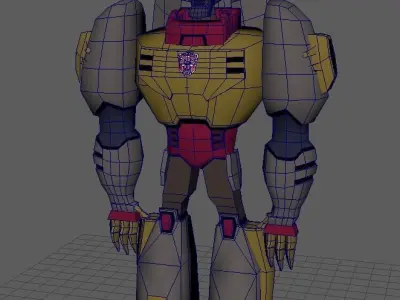 Jurassic Robot - Low poly 3D model