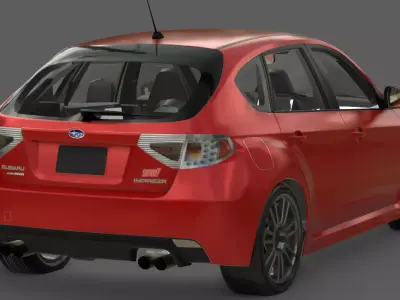 2011 Subaru Impreza WRX STI Hatchback 3D Model  Rally Bred  3D model