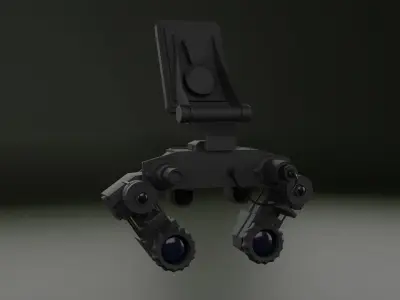 Special forces nightvision goggles Low-poly 3D model