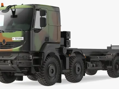 Renault Kerax 8x8 Heavy Utility Truck 3D model