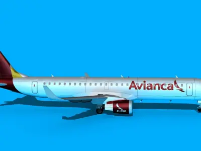 Embraer Emb-190 Avianca 3D model