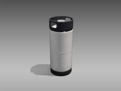Keg Sixth Barrel  Low-poly 3D model