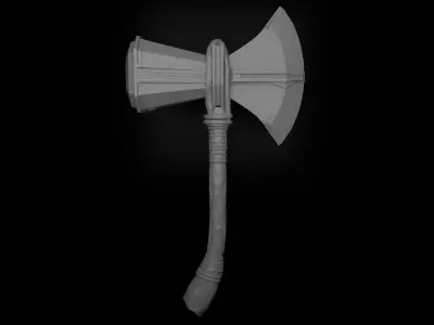 Stormbreaker-Thor viking axe 3D model