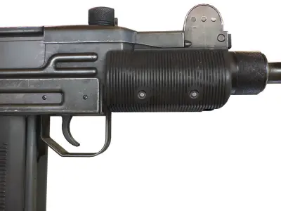 Mini Uzi Low-poly 3D model