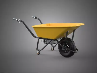 ELECTRIC WHEEL HUB MOTOR ENGINE CASTER SWIVEL WHEELBARROW BARROW 3D model