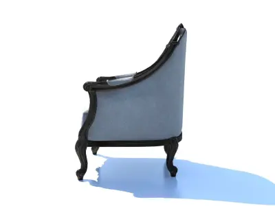 Royal Antique Armchair   PBR Realistic 3D Model  Free Download Low-poly 3D model