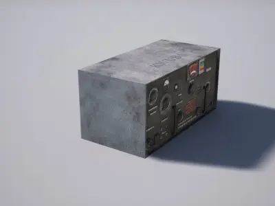 Radio Low-poly 3D model