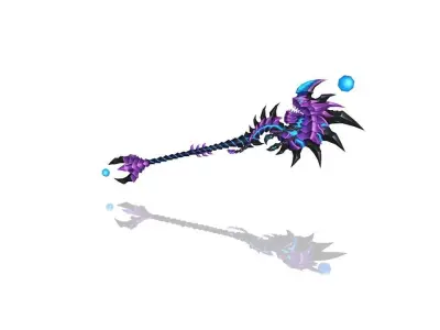 Infernal Scepter Low-poly 3D model