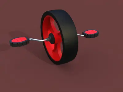 Tricycle Front Axle 3D model
