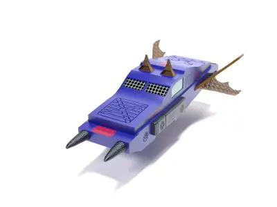 sci fi jet 3D model