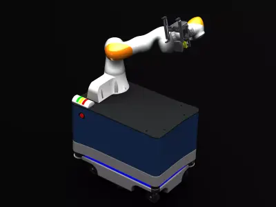 MiR Enclosed KUKA Robot Mount 3D model