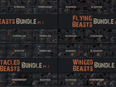 6 Tribes Bundle Part 1 3D Model Pack