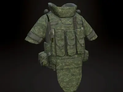 6B43 Body Armor Low-poly 3D model