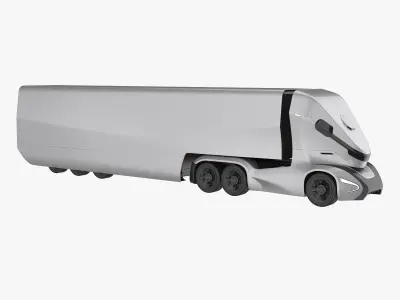 Self-Driving Truck Concept 3D model