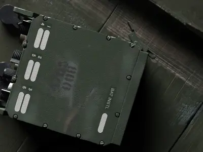 KY-57   VINSON Voice encryption unit Low-poly 3D model
