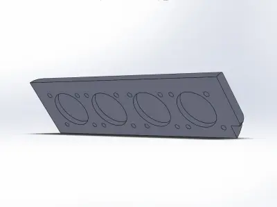 V8 basic showcase 3D model
