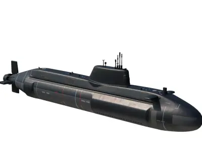 Astute-class nuclear-powered attack submarines of Royal Navy 3D model