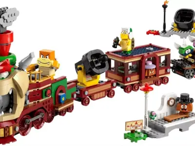 PixelBricks3D - LEGO Bowser Express Train  3D print model