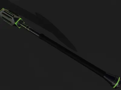 Game Ready necrotic mace Low-poly 3D model