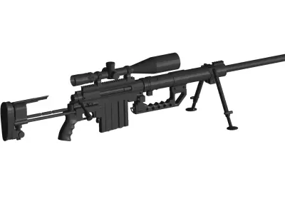 CheyTac M200  sniper rifle 3D model