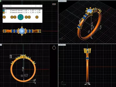 anel aparador para fazer borracha Low-poly 3D model