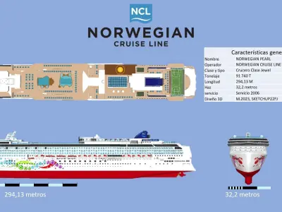 NORWEGIAN PEARL 3D model