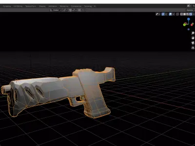 Si-Fi Pistol 3D model