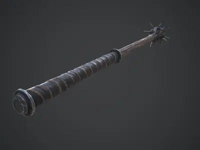 Medieval Morgenstern Low-poly 3D model
