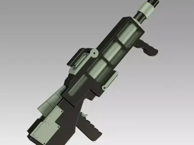 Star Trek Enterprise Alien Containment Flamethrower Extinction  3D model