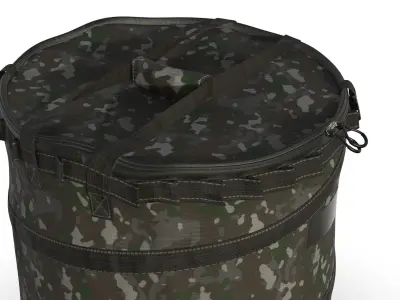 Outdoor Folding Trash Box Low-poly 3D model