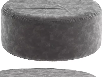 Round Ottoman Nedra By La Forma 3D model