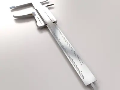 Caliper metal 3D model