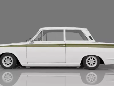 1966 Lotus Cortina 3D model