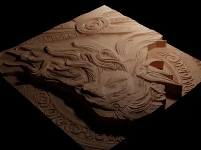 Tyr CNC 3d Print High Relief Sand Casting 3D print model