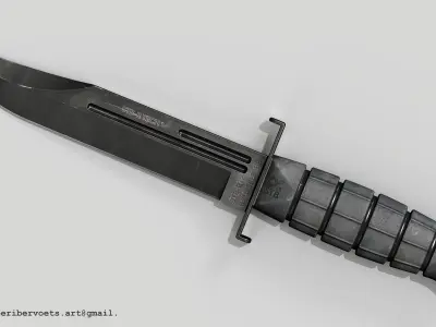 Army knife Low-poly 3D model buy