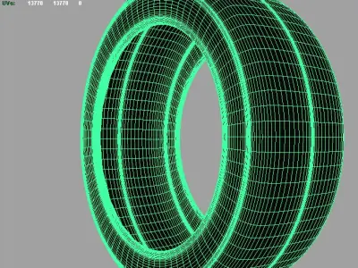 Drift Racing Tire 3D model