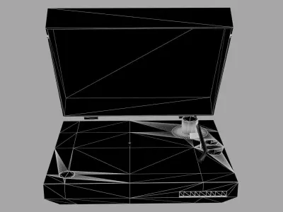 Sony Turntable Vinyl Record Player 3D model