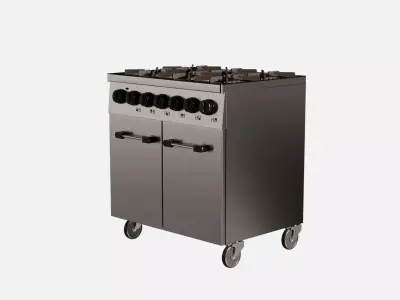 Industrial Gas Oven 3D Model 3D model