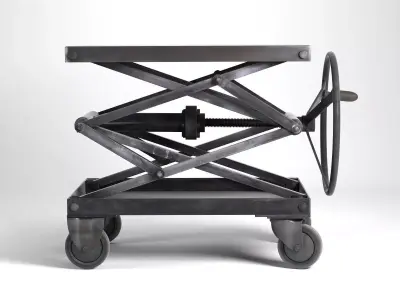 Industrial Scissor Lift Table 3D model