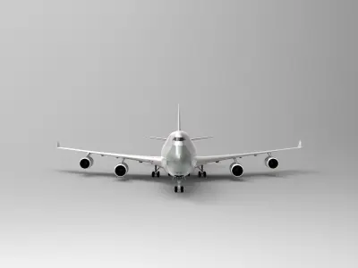 Boeing 747-400F 3D model purchase