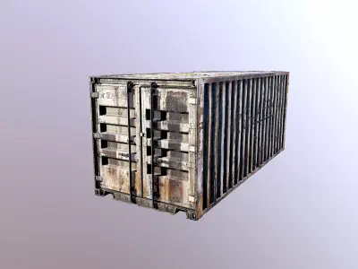 Container 3d Model PBR Game Ready shipping Low-poly 3D model