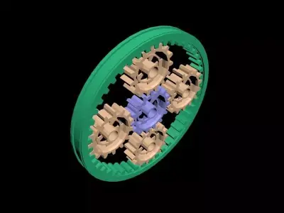 Mechanical Parts Free 3D model by Hypnotist