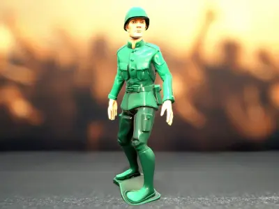Classic Green Soldier model pack Low-poly 3D model buy