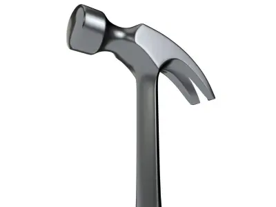 Regular claw hammer 3D model